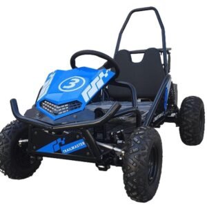 Trailmaster i3 Electric Kids Mini Go-Kart, 500W DC Motor, Forward & Reverse Gear, 10.2″ Seat Height