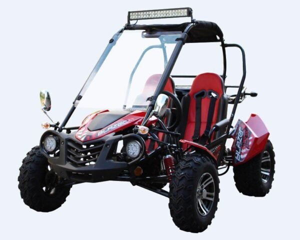 Trailmaster Blazer 200X Full-Size Go-Kart, Automatic CVT with Reverse, 4-Stroke, Single Cylinder, Air-Cooled, Electric Start