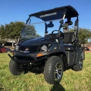 Trailmaster Taurus 200GV Gas UTV, 4-Stroke Single Cylinder, High/Low Gear, Golf Cart Style, Custom Rims, Upgraded Features