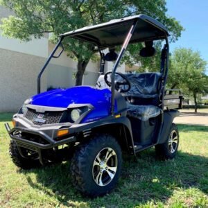 Trailmaster Taurus 200U UTV/Golf Cart Hybrid, Side-by-Side Utility Vehicle, High/Low Gear, Digital Dashboard