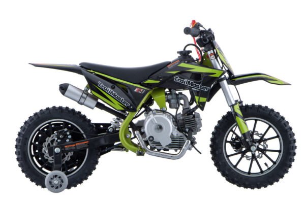 Trailmaster TM06 60cc Kids Dirt Bike, 4-Stroke, Removable Training Wheels, Chain Guard, Automatic, Electric Start, 22.05″ Seat Height - Image 4